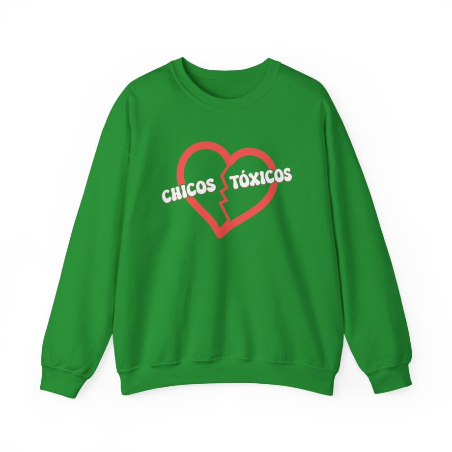 Chicos Toxicos Ya No Creo en El Amor Unisex Heavy Blend™ Crewneck Sweatshirt