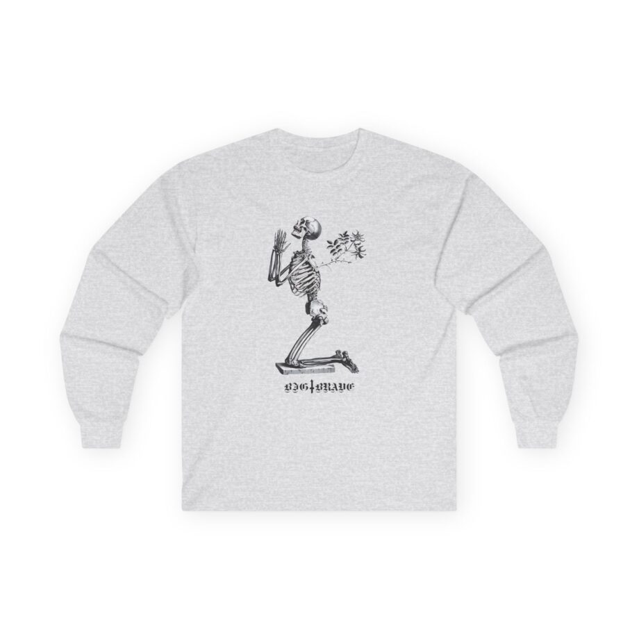 Big Brave Praying Skeleton Unisex Ultra Cotton Long Sleeve Tee