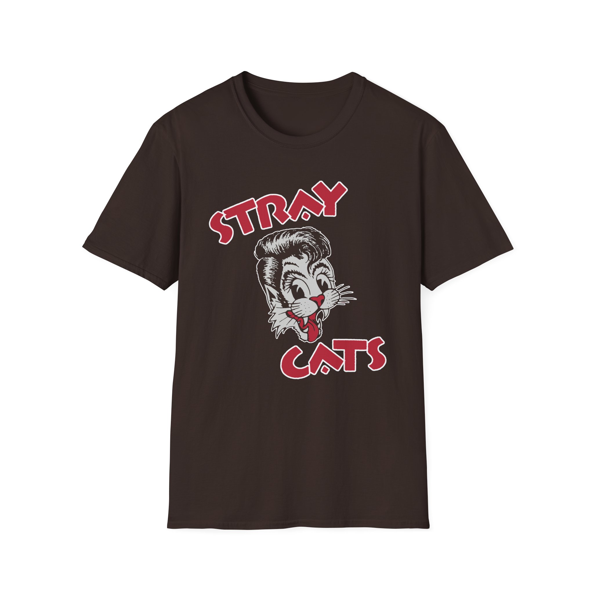 Stray Cats Cat Head Logo Unisex Softstyle T-Shirt