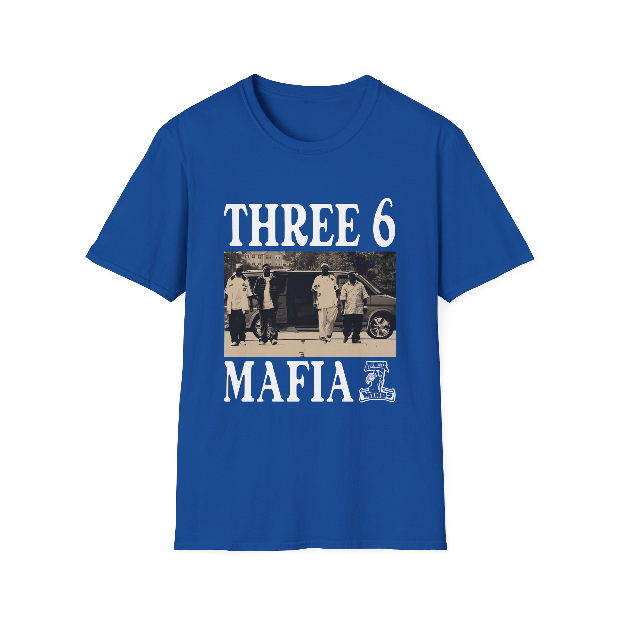 Three 6 Mafia Ridin Spinners Unisex Softstyle T-Shirt