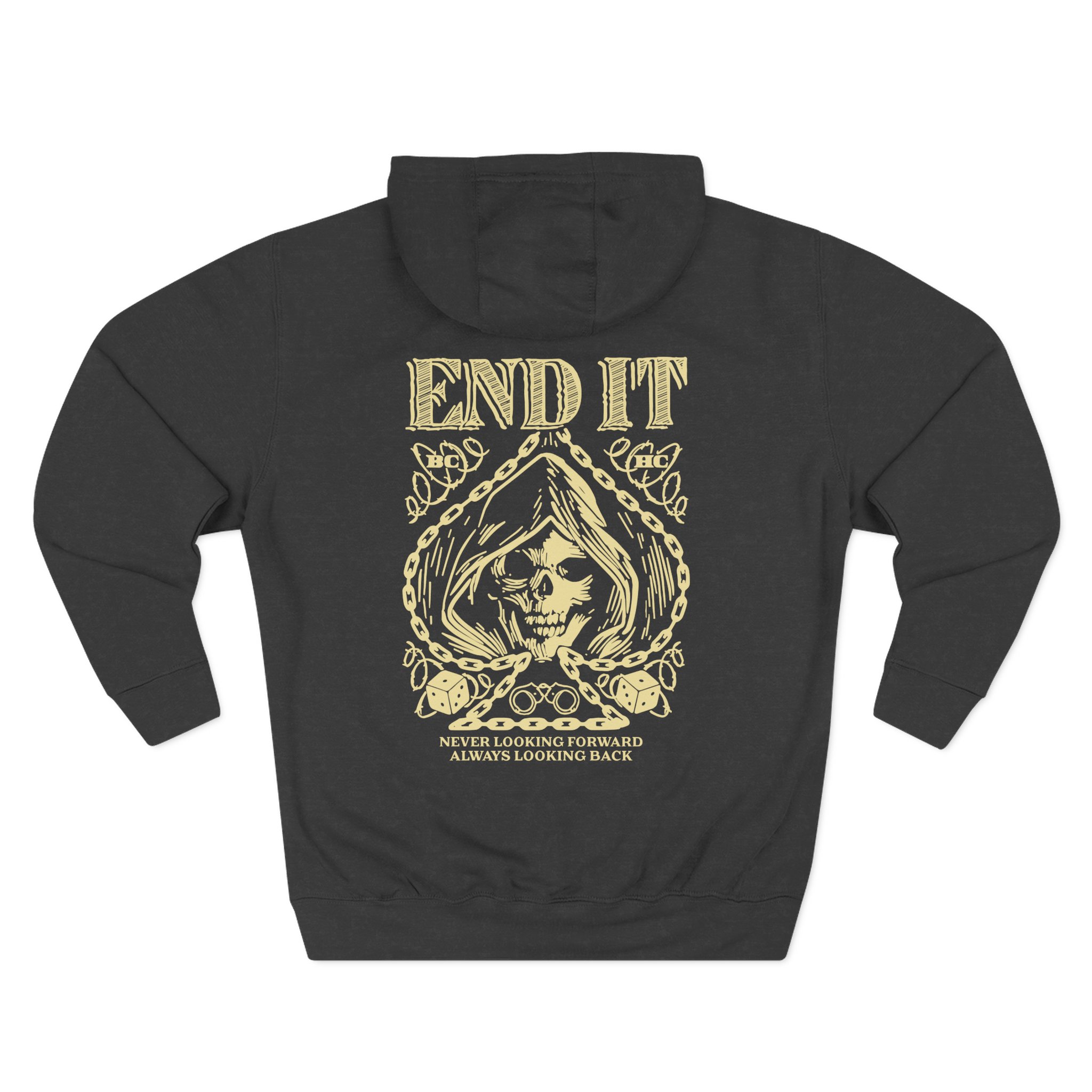 End It Spade Reaper Three-Panel Fleece Hoodie