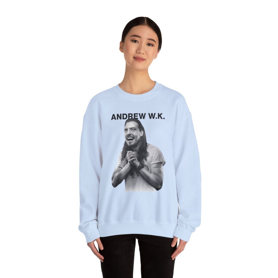 Andrew Wk Happy Unisex Heavy Blend™ Crewneck Sweatshirt