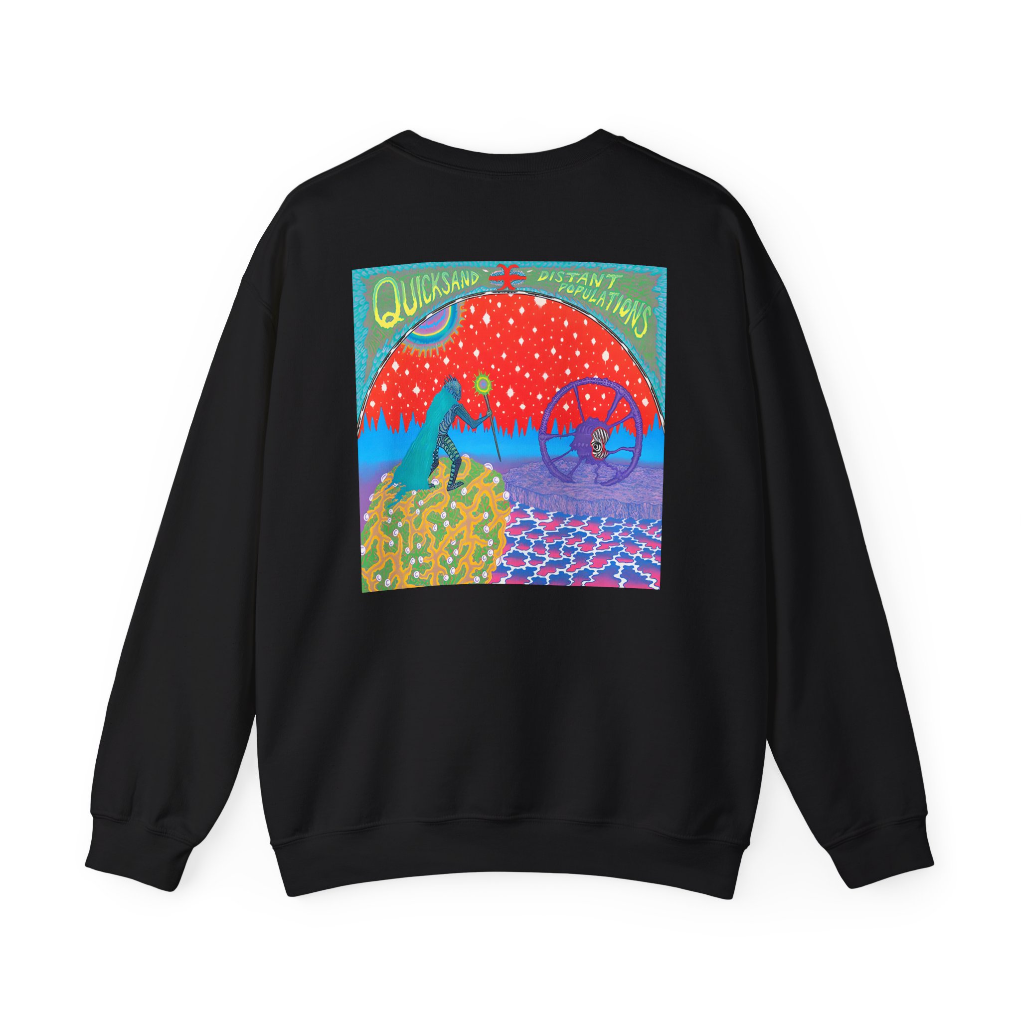 Quicksand Distant Populations Unisex Heavy Blendâ„¢ Crewneck Sweatshirt
