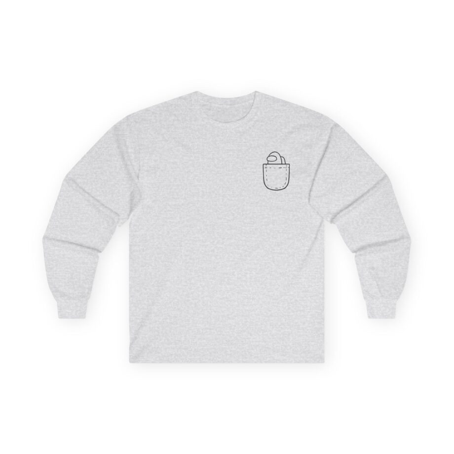 Among Us  Mini Crewmate Pocket Unisex Ultra Cotton Long Sleeve Tee