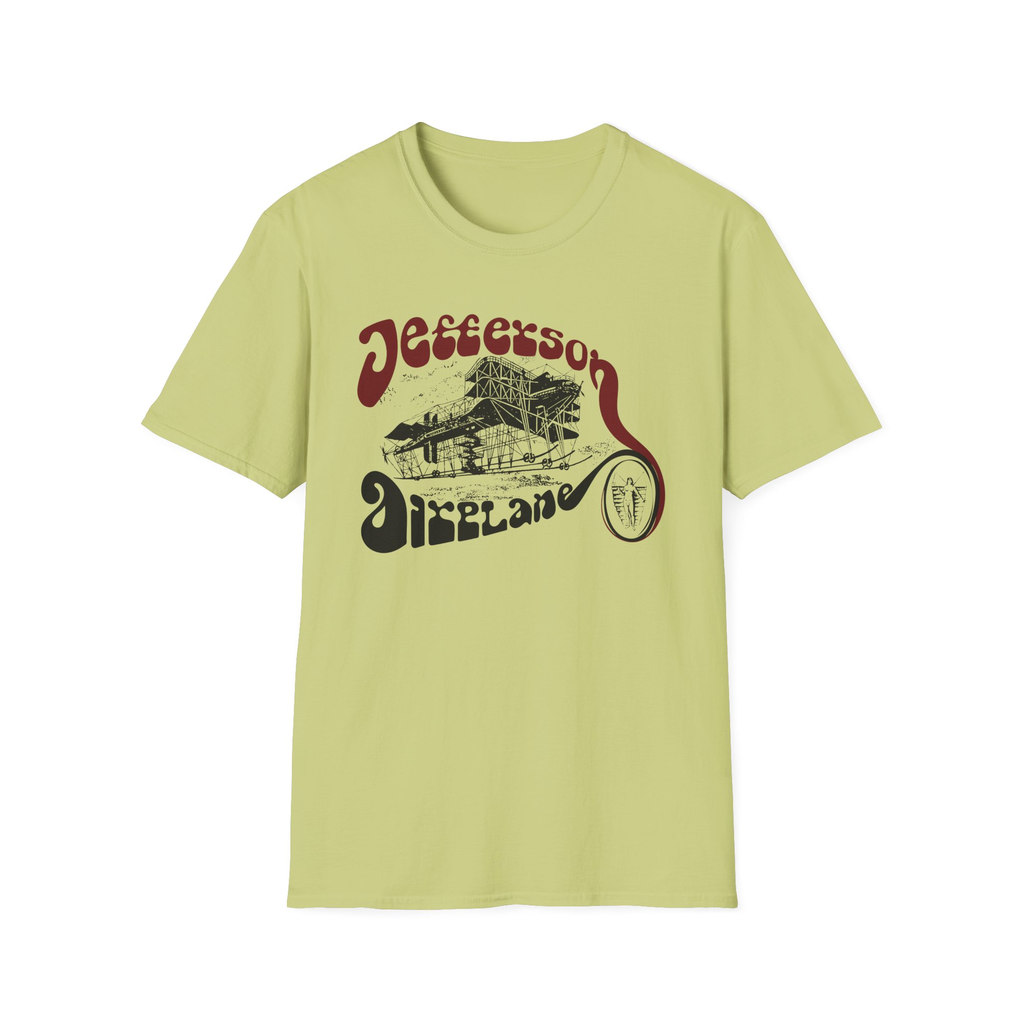 Jefferson Airplane Vintage Plane Unisex Softstyle T-Shirt