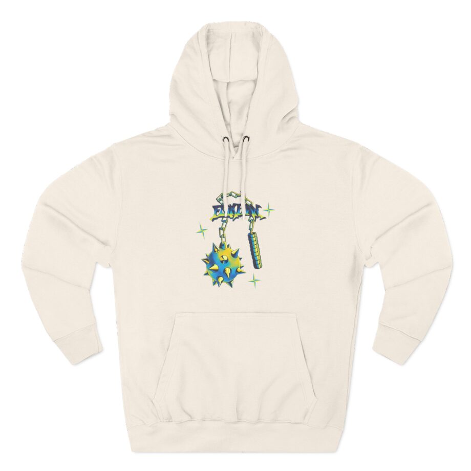 Flamingo Flim Flail  Three-Panel Fleece Hoodie
