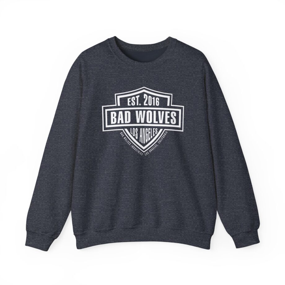 Bad Wolves Los Angeles Ca Shield Unisex Heavy Blend™ Crewneck Sweatshirt
