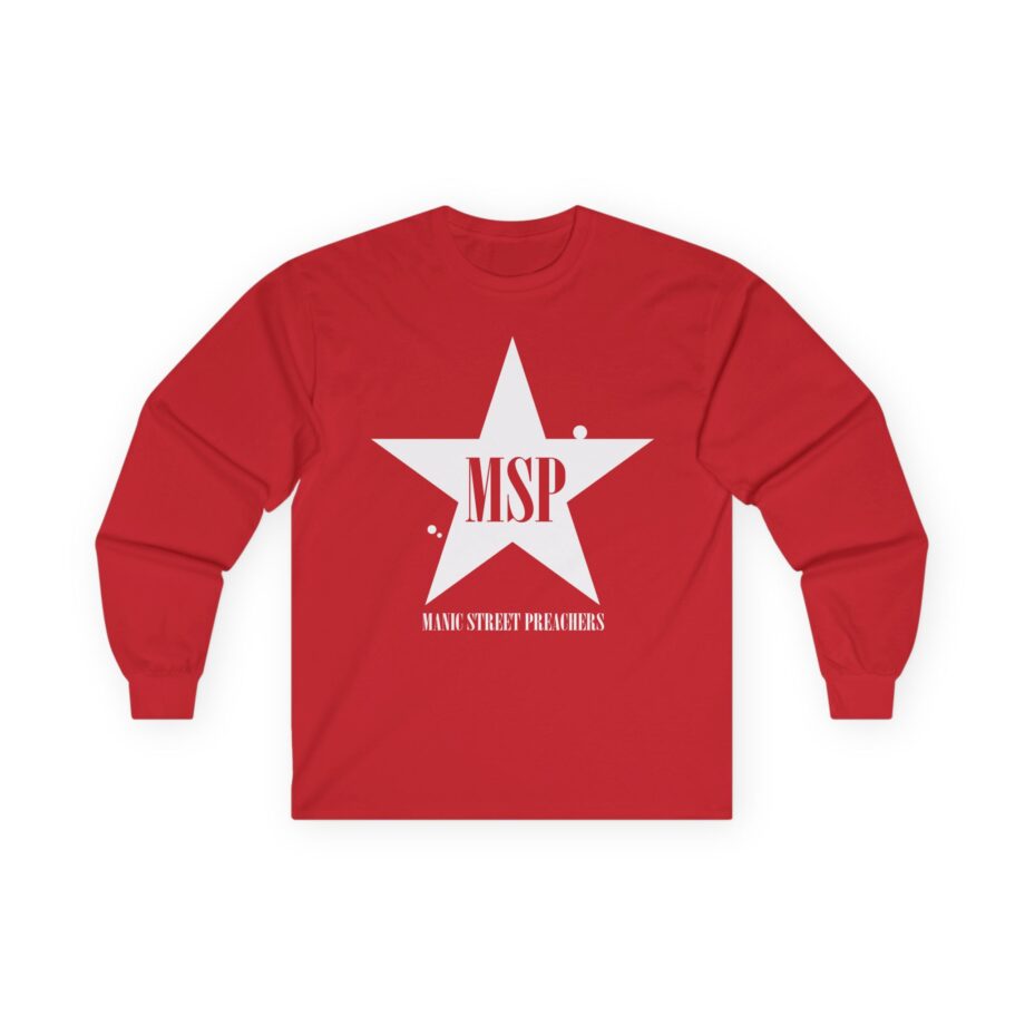 Manic Street Preachers Distressed Star Unisex Ultra Cotton Long Sleeve Tee