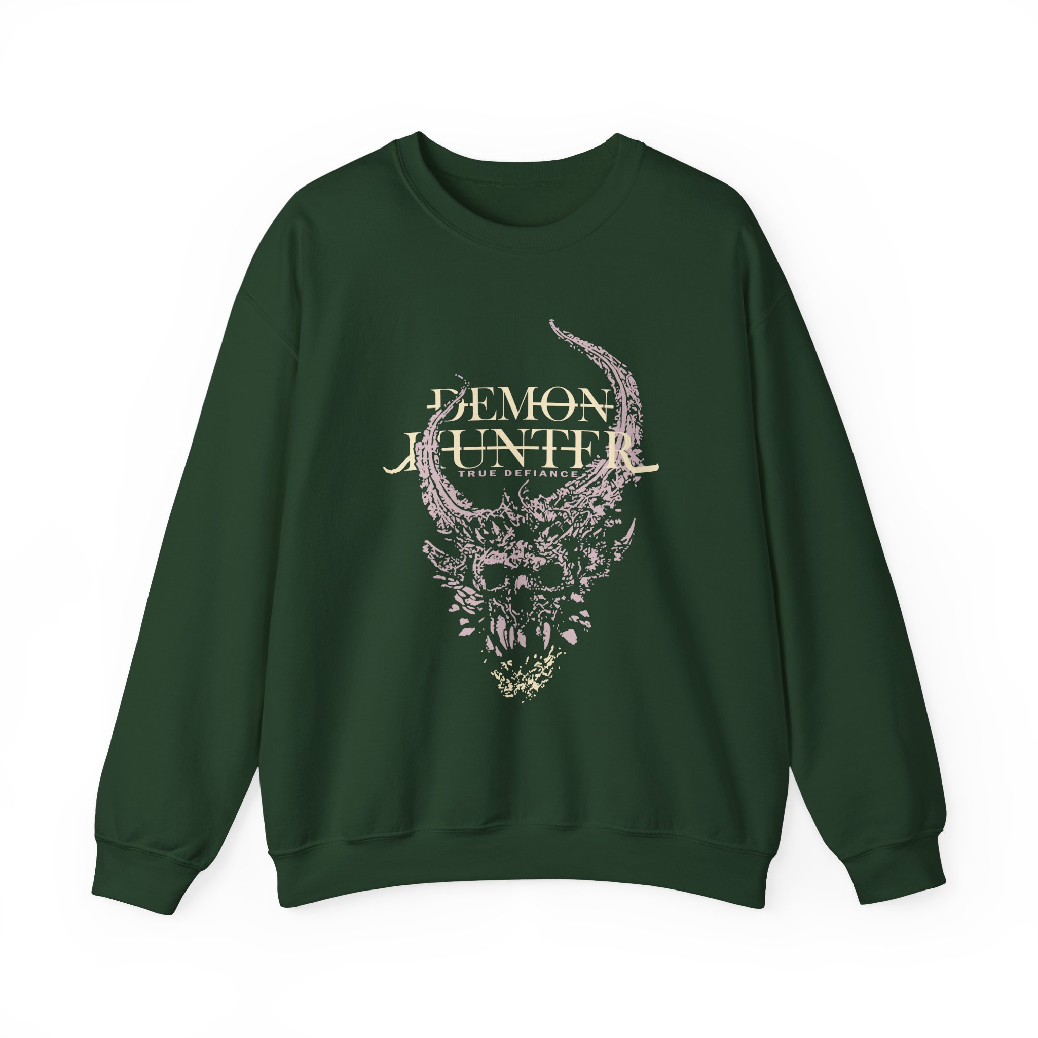 Demon Hunter Skull Unisex Heavy Blendâ„¢ Crewneck Sweatshirt