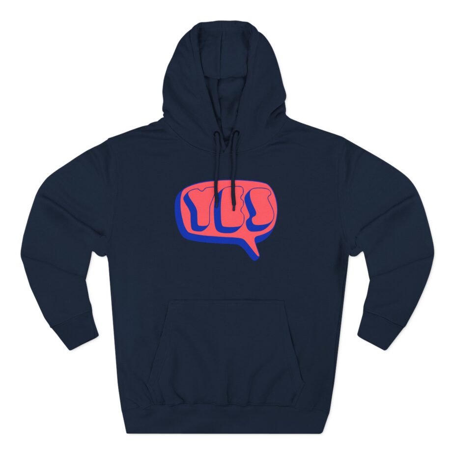 Yes Word Bubble Three-Panel Fleece Hoodie