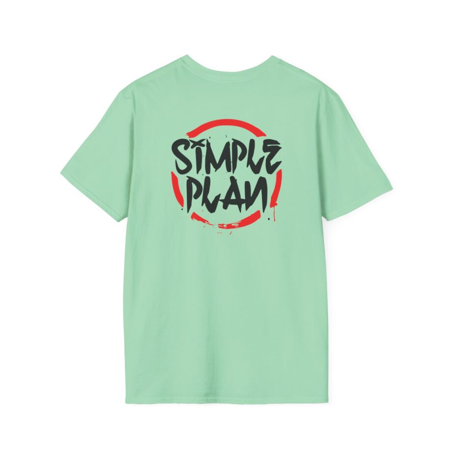 Simple Plan Circle Splat  Unisex Softstyle T-Shirt