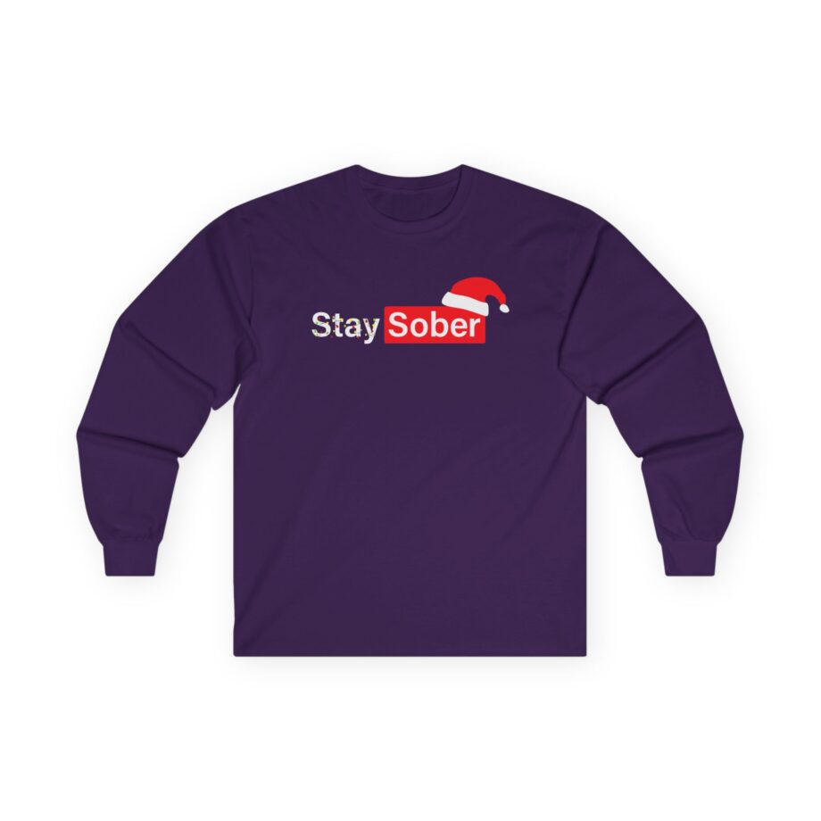 D’aydrian Harding Xmas Stay Sober Unisex Ultra Cotton Long Sleeve Tee