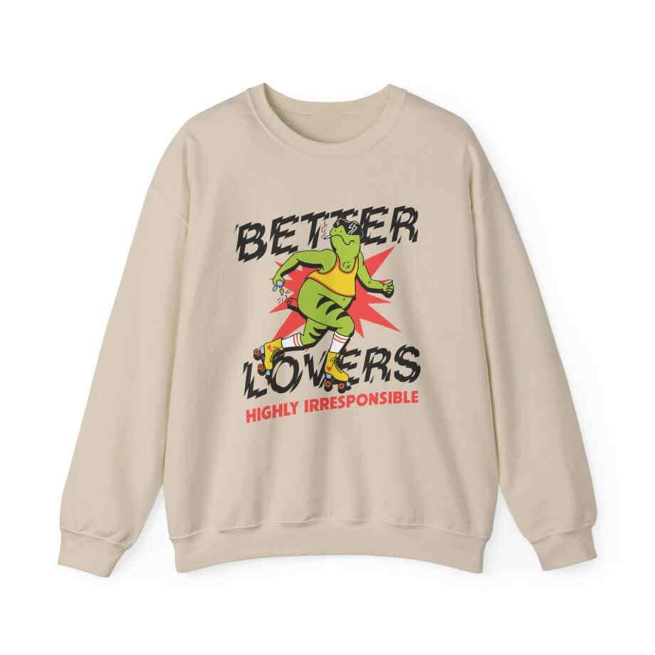 Better Lovers Skating Frog Unisex Heavy Blend™ Crewneck Sweatshirt