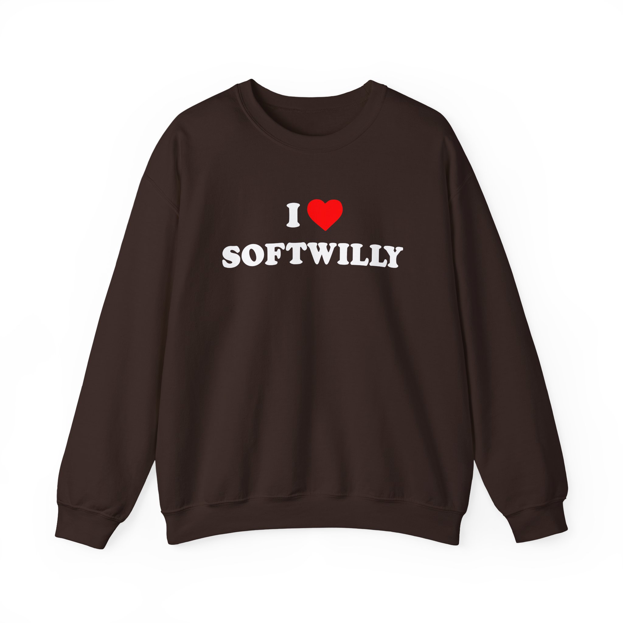 Softwilly I Love Softwilly Unisex Heavy Blendâ„¢ Crewneck Sweatshirt