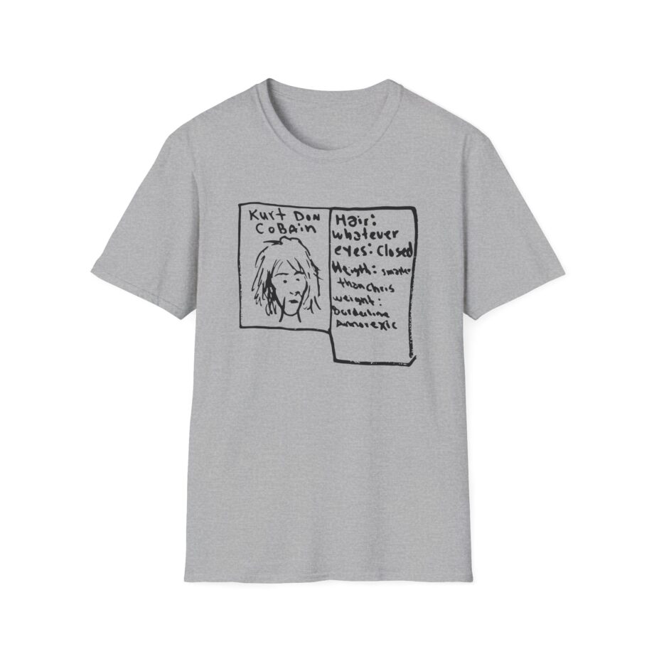 Kurt Cobain Kurt Don Profile Unisex Softstyle T-Shirt