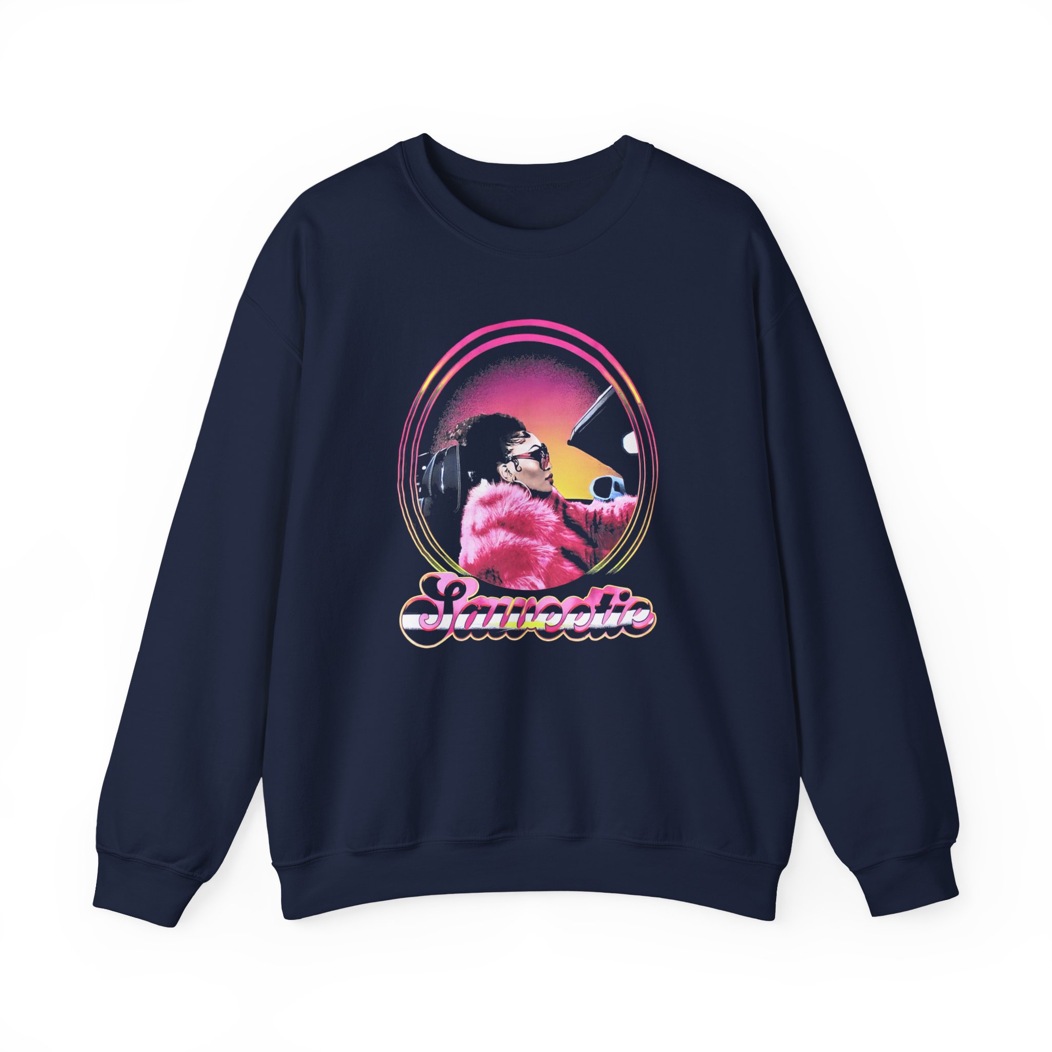Saweetie Ridin' Around Unisex Heavy Blend Crewneck Sweatshirt