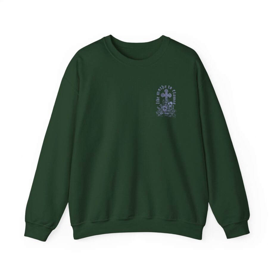 Like Moths to Flames Angels Weep Unisex Heavy Blend™ Crewneck Sweatshirt