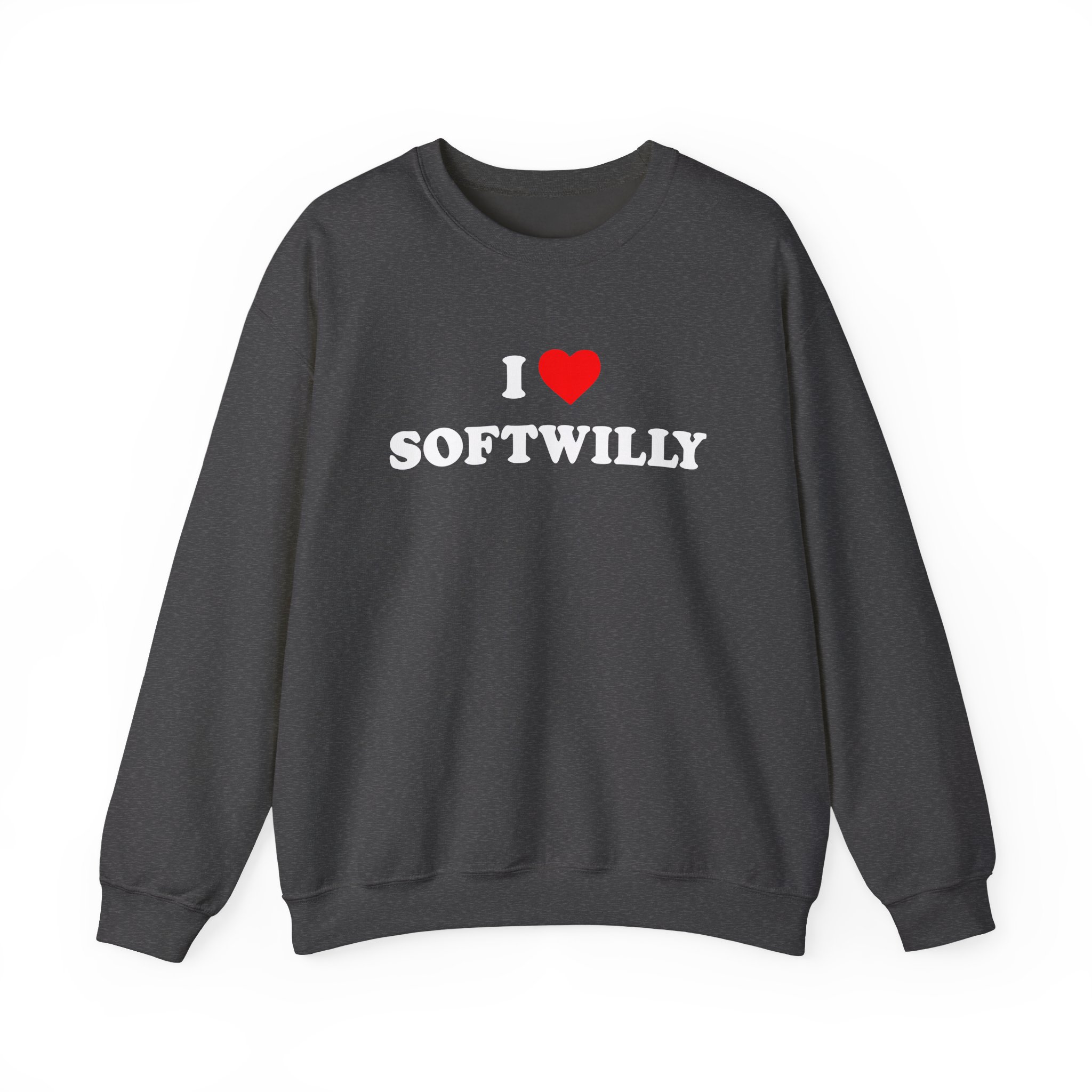 Softwilly I Love Softwilly Unisex Heavy Blendâ„¢ Crewneck Sweatshirt