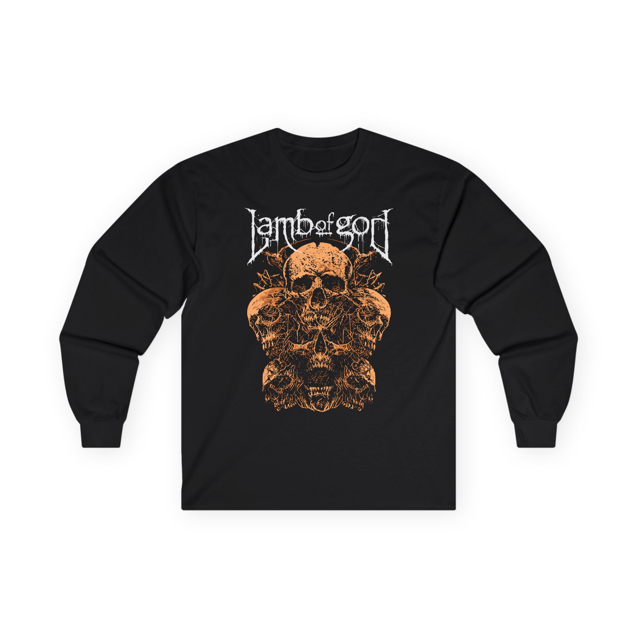 Lamb of God Rooted Skull Unisex Ultra Cotton Long Sleeve Tee