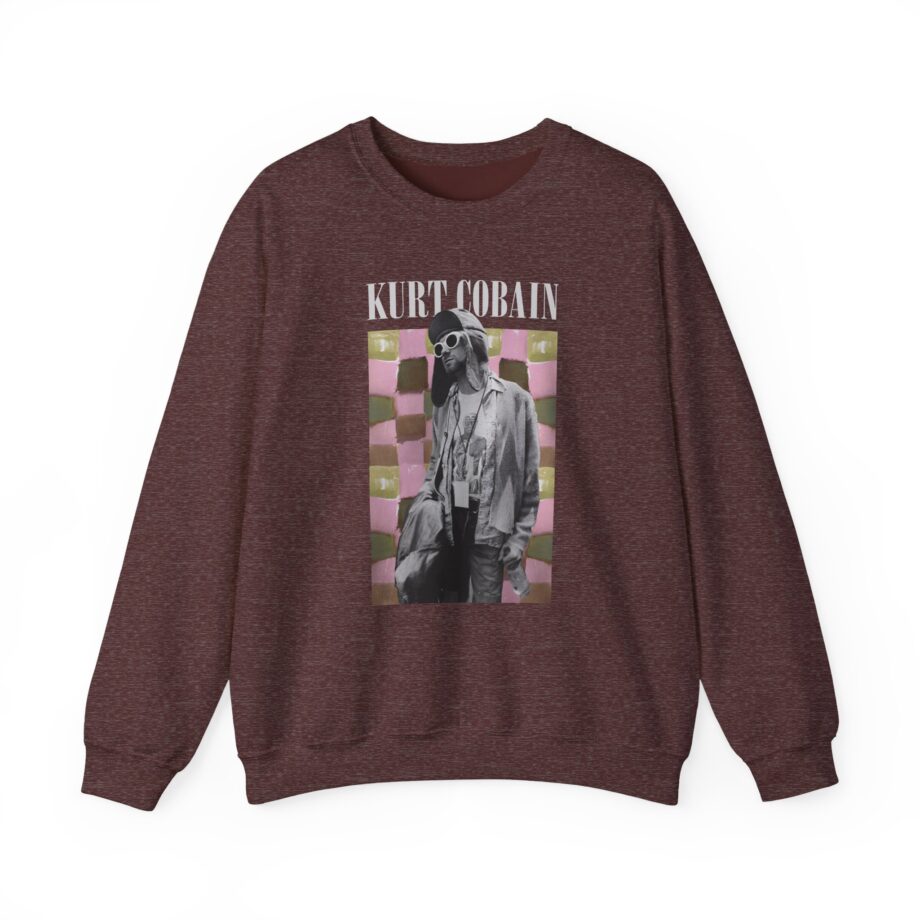 Kurt Cobain Checkered Unisex Heavy Blend™ Crewneck Sweatshirt