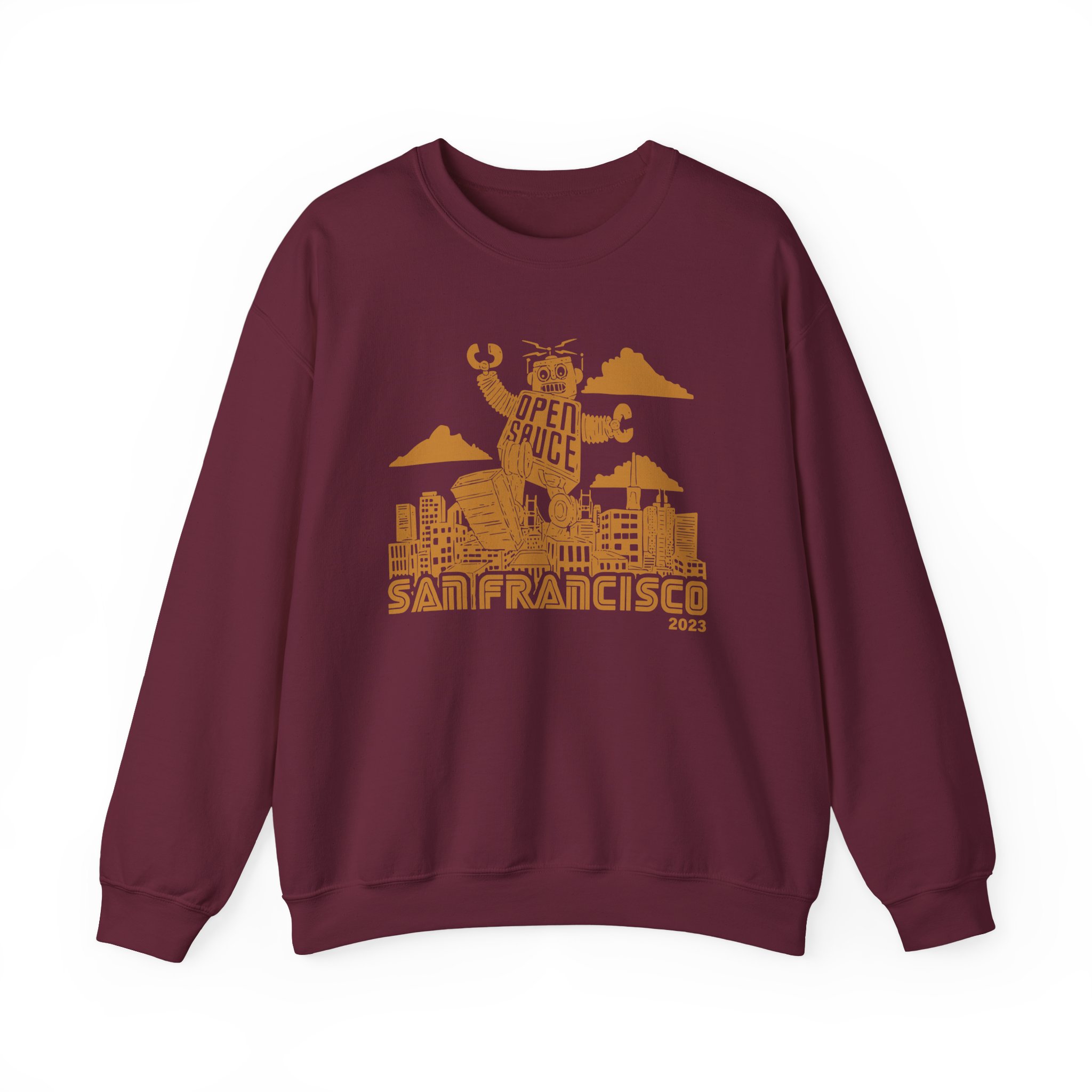 William Osman Open Sauce San Francisco Unisex Heavy Blendâ„¢ Crewneck Sweatshirt
