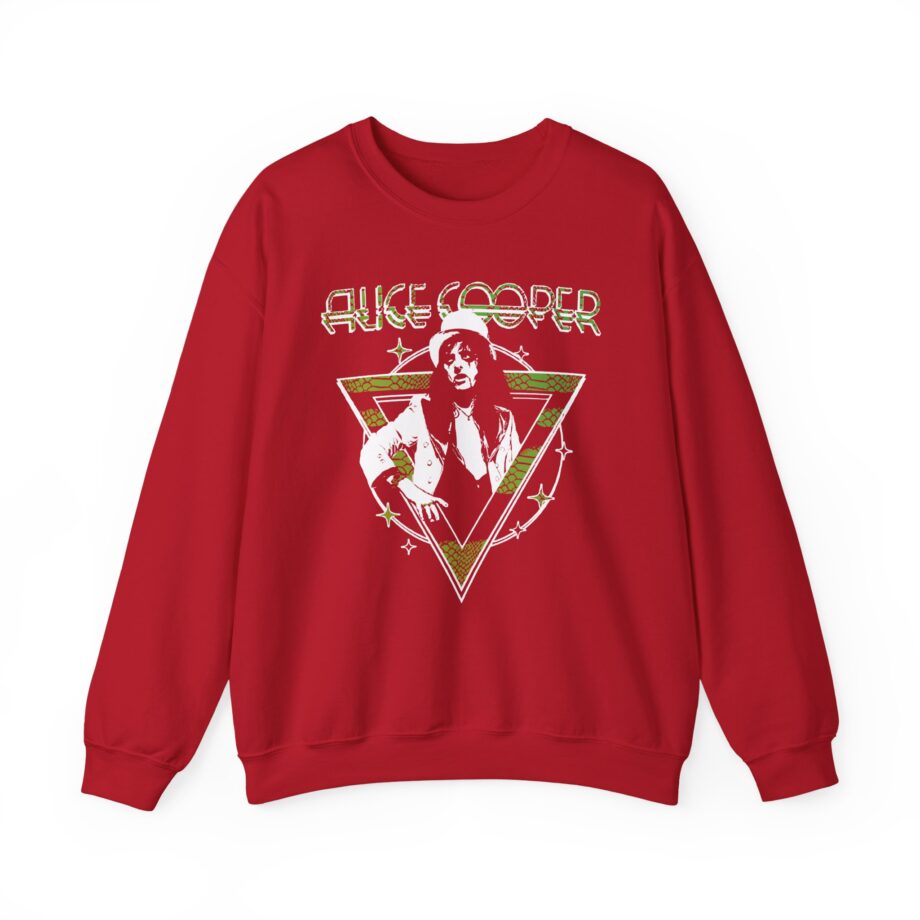 Alice Cooper Welcome to My Nightmare 50th Anniversary Top Hat Unisex Heavy Blend™ Crewneck Sweatshirt