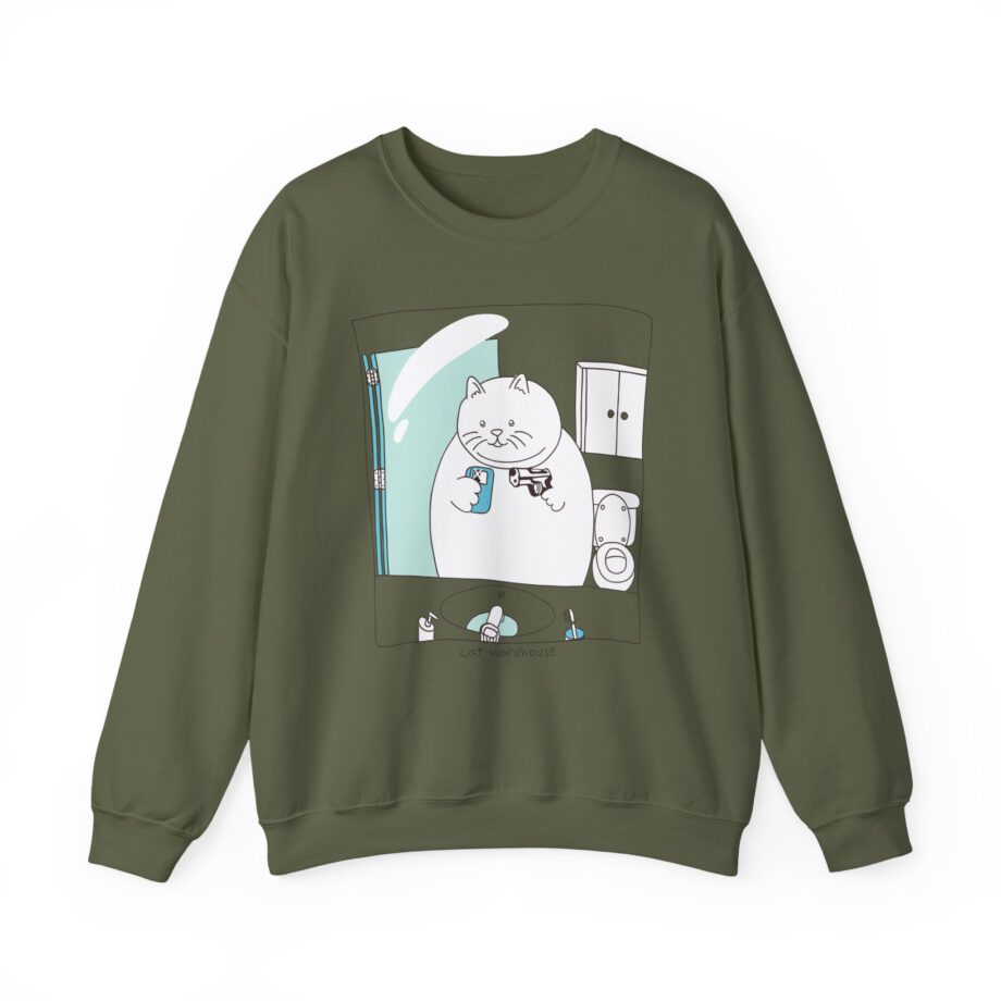 William Osman cat warehouse Unisex Heavy Blend™ Crewneck Sweatshirt