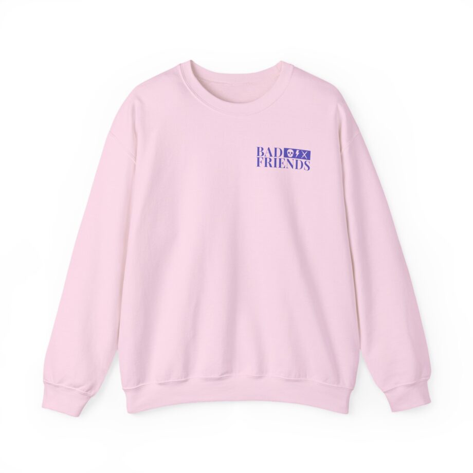 Bad Friends Rudy and Her Knives Lavender Unisex Heavy Blend™ Crewneck Sweatshirt