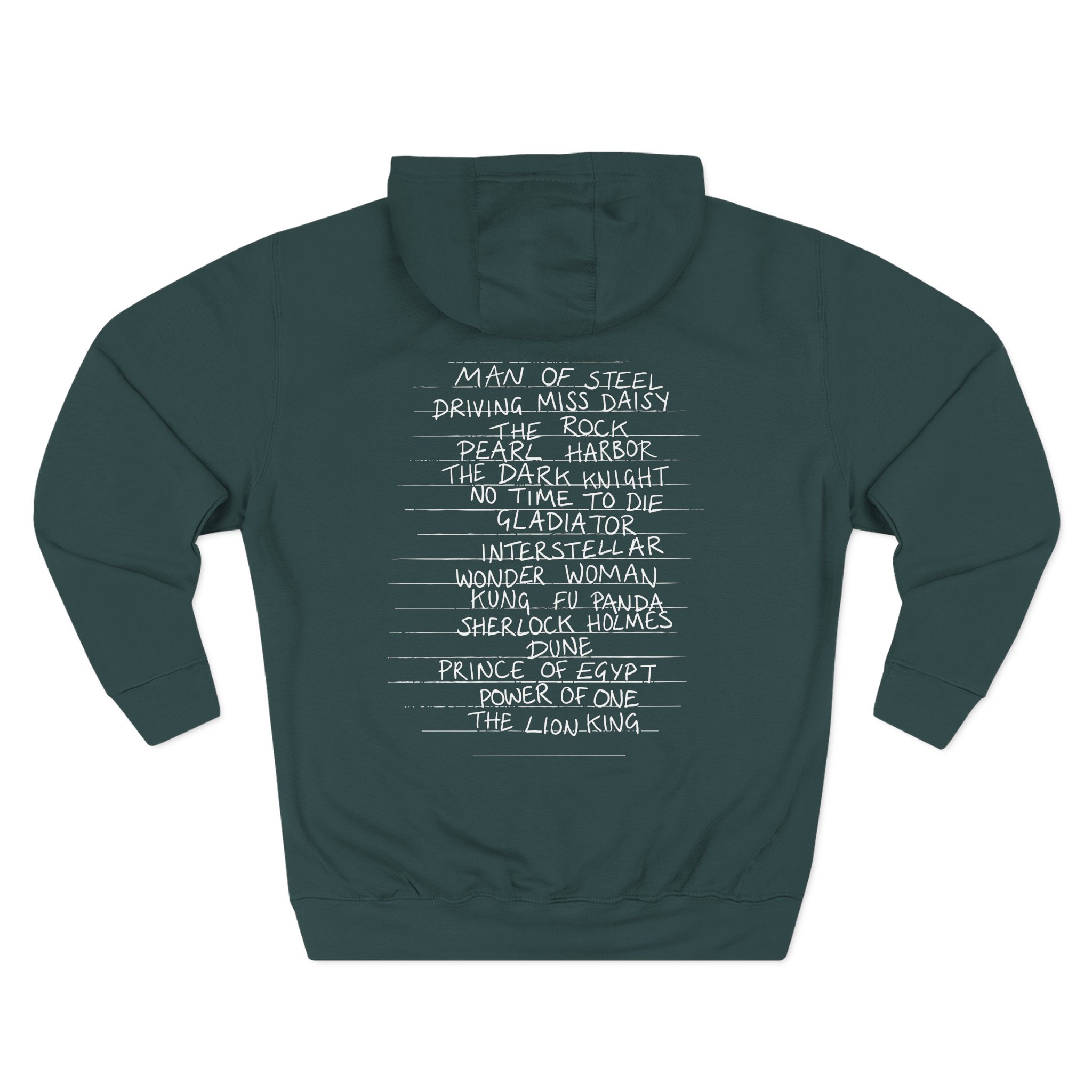 Hans Zimmer Titles Three-Panel Fleece Hoodie
