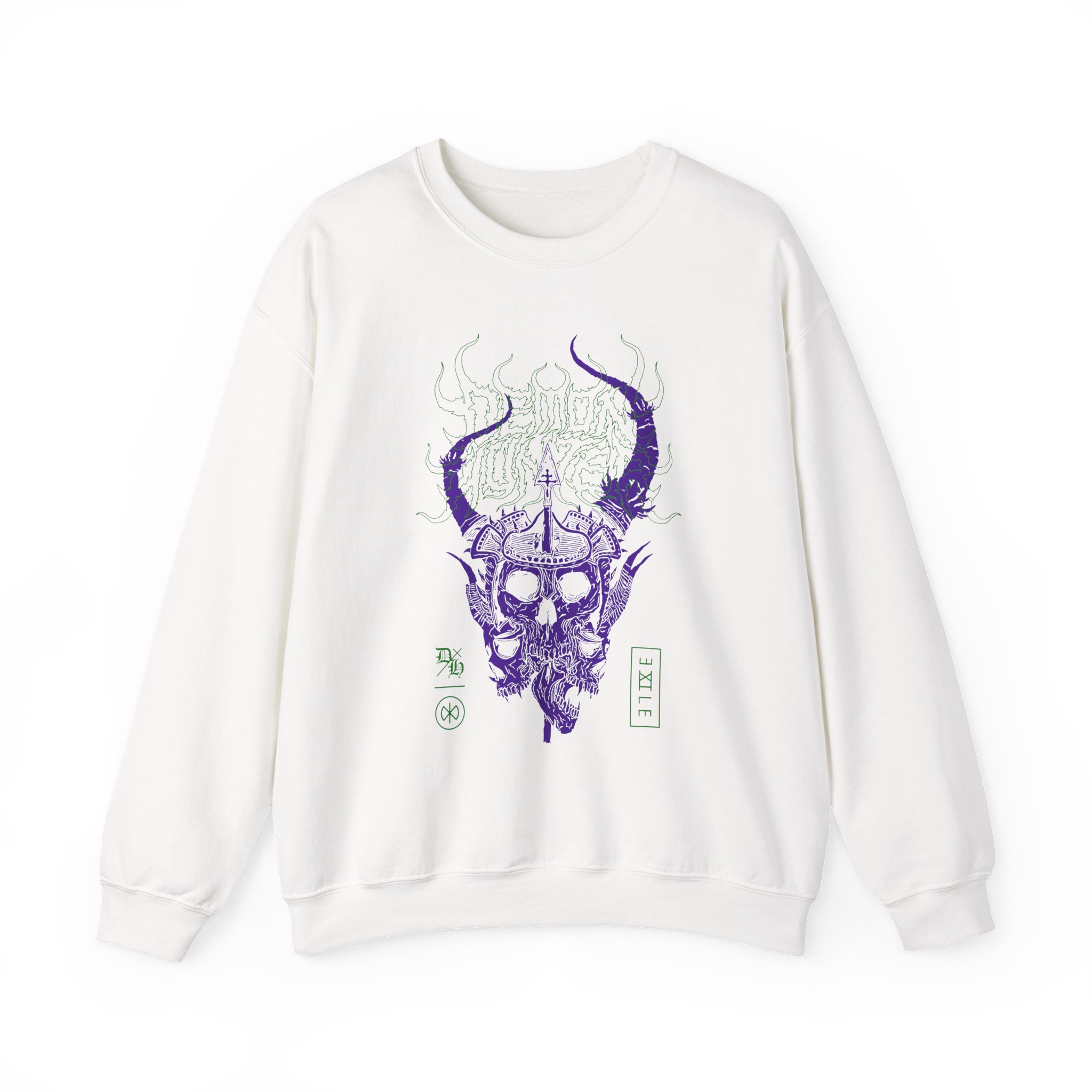 Demon Hunter Warrior Unisex Heavy Blendâ„¢ Crewneck Sweatshirt