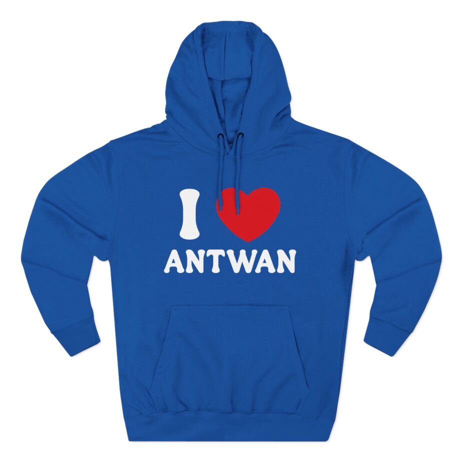 Antwan I Love Three-Panel Fleece Hoodie