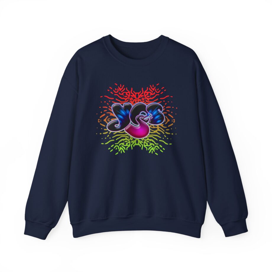 Yes Rainbow Abstract Logo Unisex Heavy Blend™ Crewneck Sweatshirt