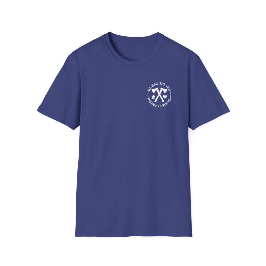 All Hail the Yeti Highway Crosses Unisex Softstyle T-Shirt