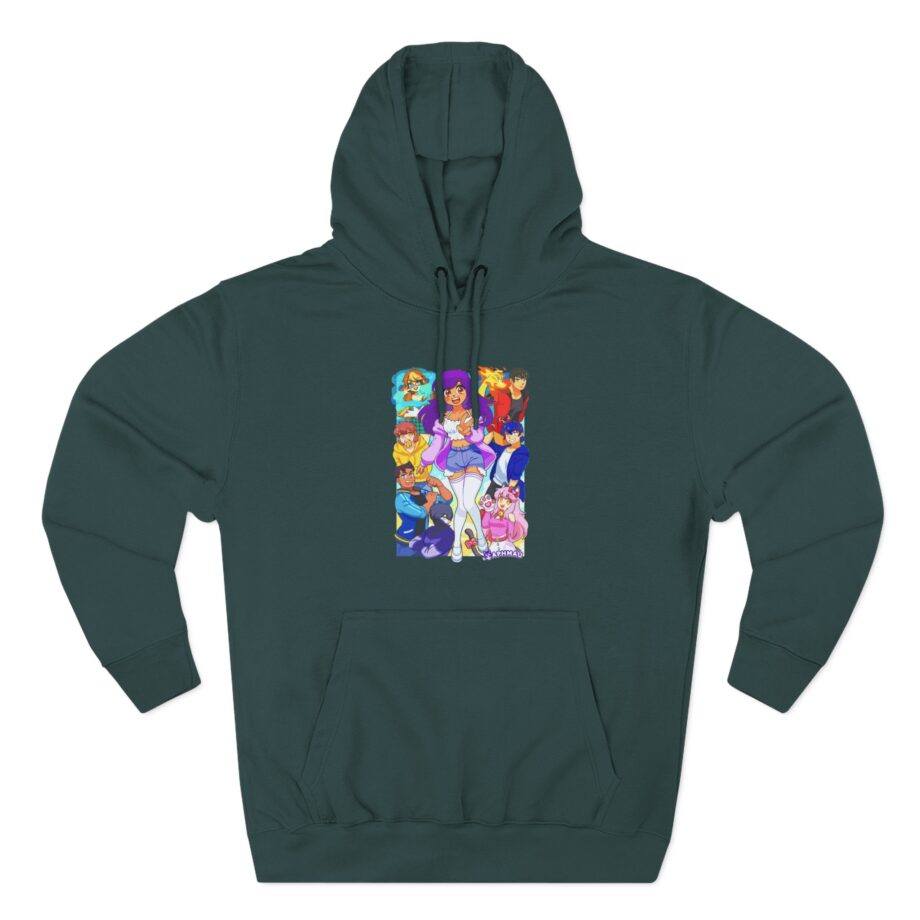 Aphmau & Friends Three-Panel Fleece Hoodie