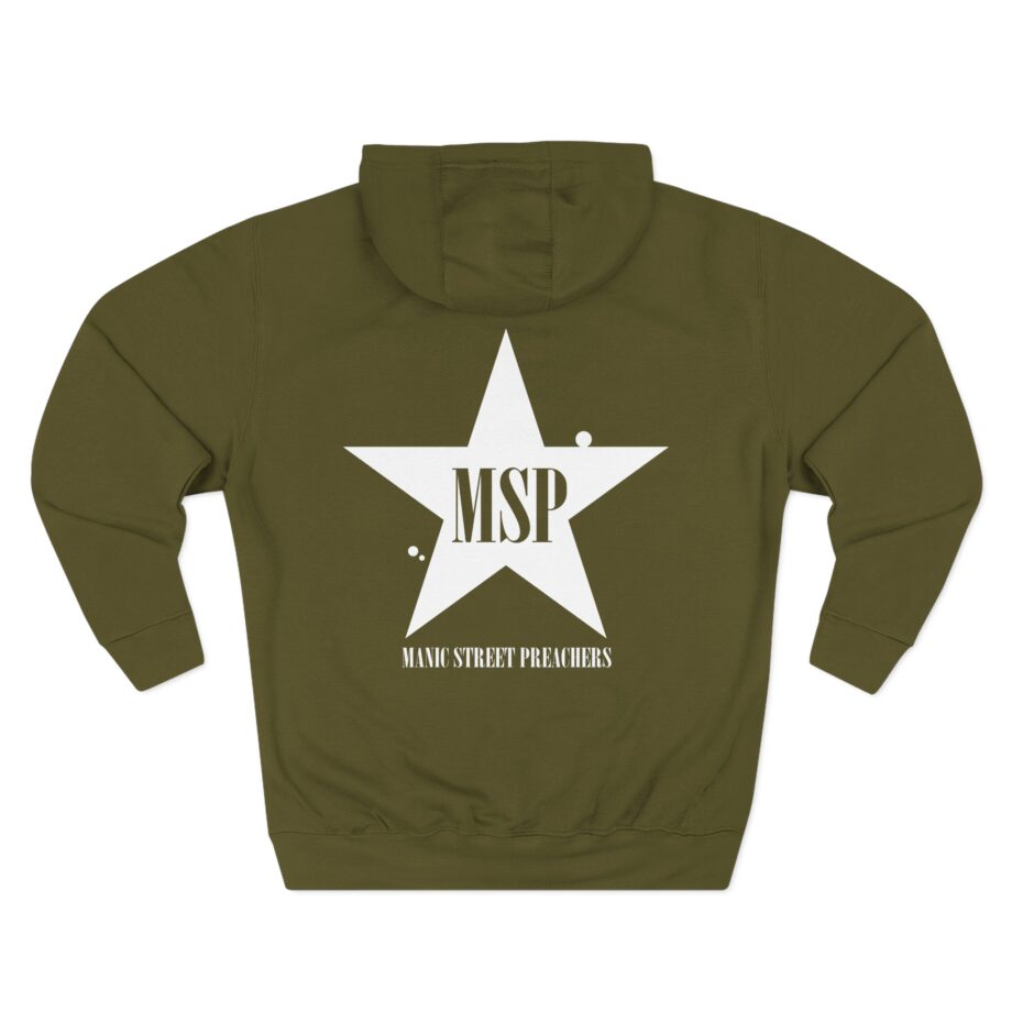 Manic Street Preachers Block Logo Three-Panel Fleece Hoodie