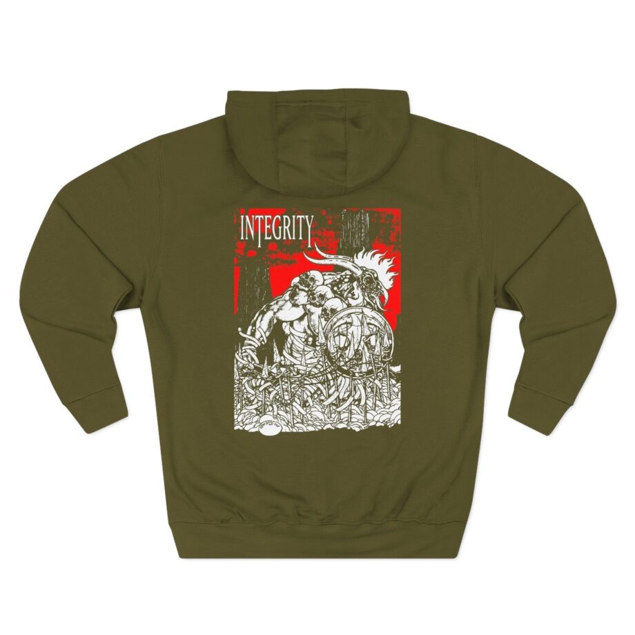 Integrity Humanity Is The Devil Three-Panel Fleece Hoodie