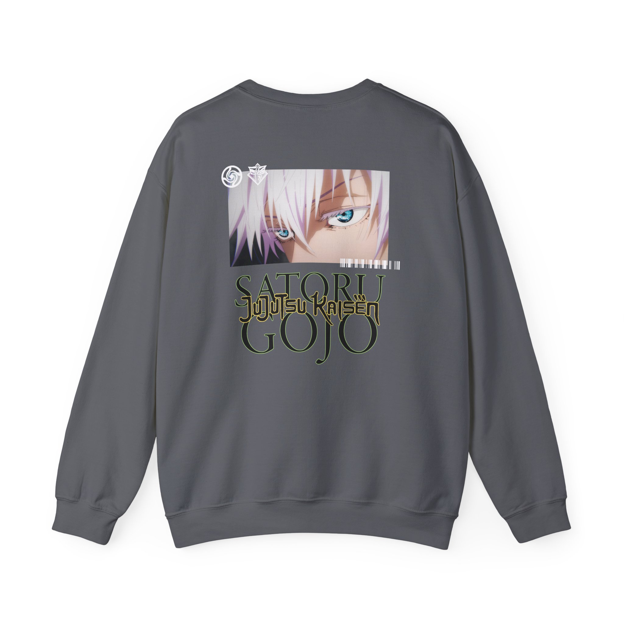 Jujutsu Kaisen X Dim Mak Gojo Eyes Unisex Heavy Blendâ„¢ Crewneck Sweatshirt