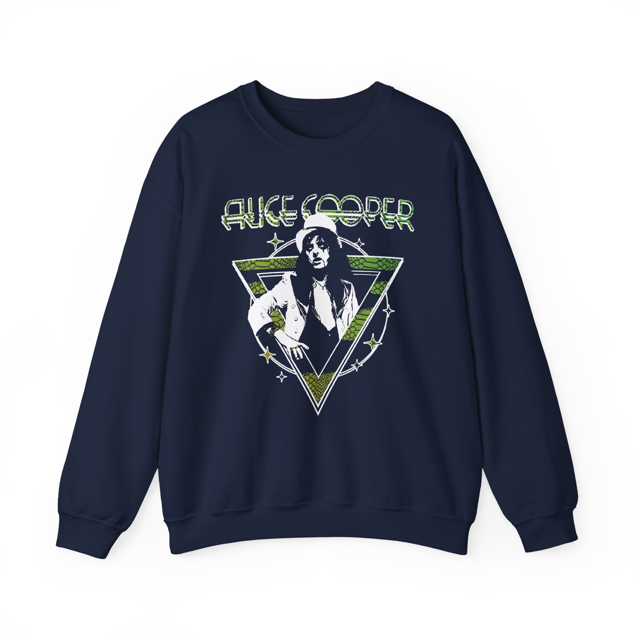 Alice Cooper Welcome to My Nightmare 50th Anniversary Top Hat Unisex Heavy Blendâ„¢ Crewneck Sweatshirt