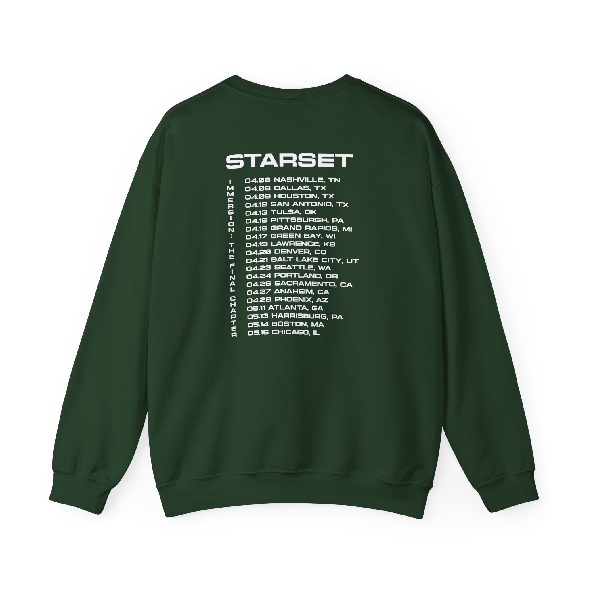 Starset Immersion Red Tour Unisex Heavy Blendâ„¢ Crewneck Sweatshirt