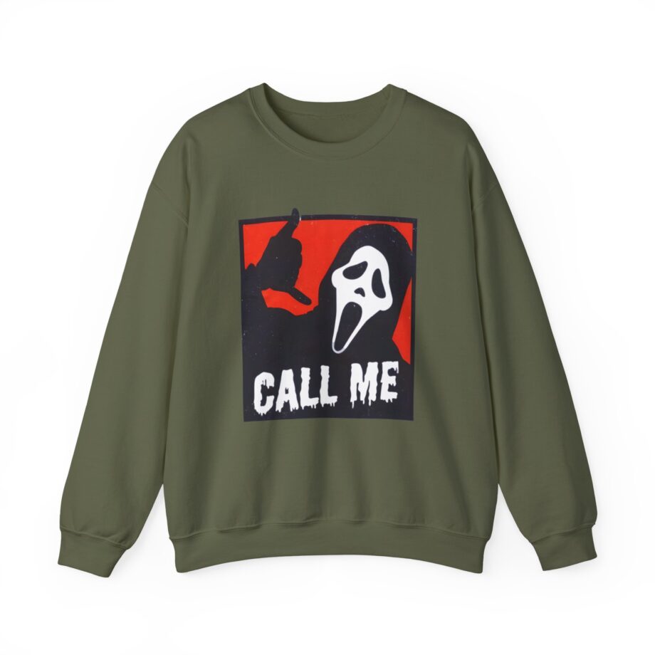 Ghostface CALL ME Unisex Heavy Blend™ Crewneck Sweatshirt