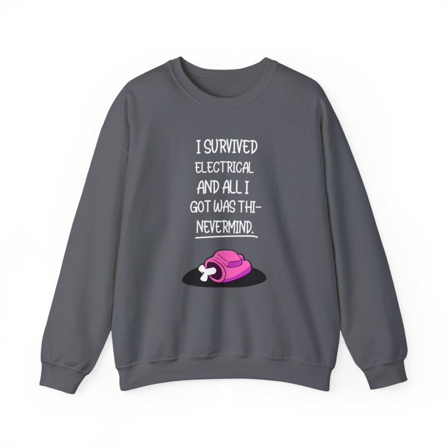 Among Us  Not Quite Survived Electrical Unisex Heavy Blend™ Crewneck Sweatshirt