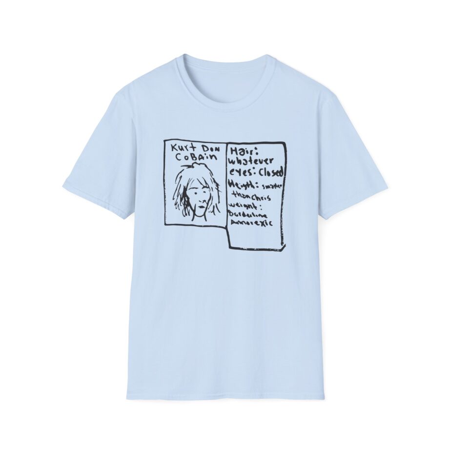 Kurt Cobain Kurt Don Profile Unisex Softstyle T-Shirt