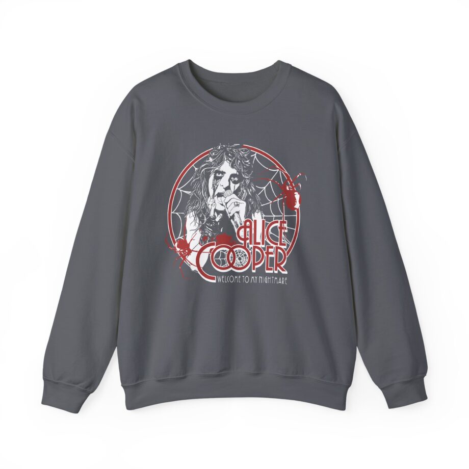 Alice Cooper Welcome to My Nightmare 50th Anniversary Spider Swarm Unisex Heavy Blend™ Crewneck Sweatshirt