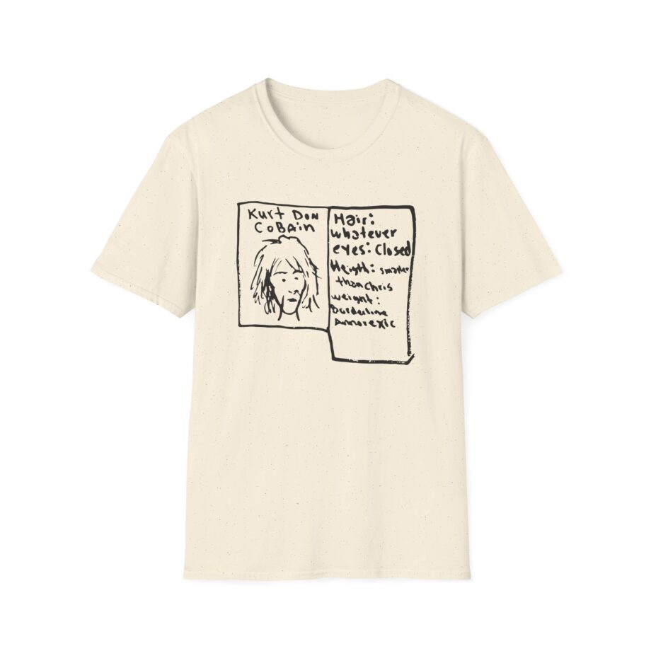 Kurt Cobain Kurt Don Profile Unisex Softstyle T-Shirt