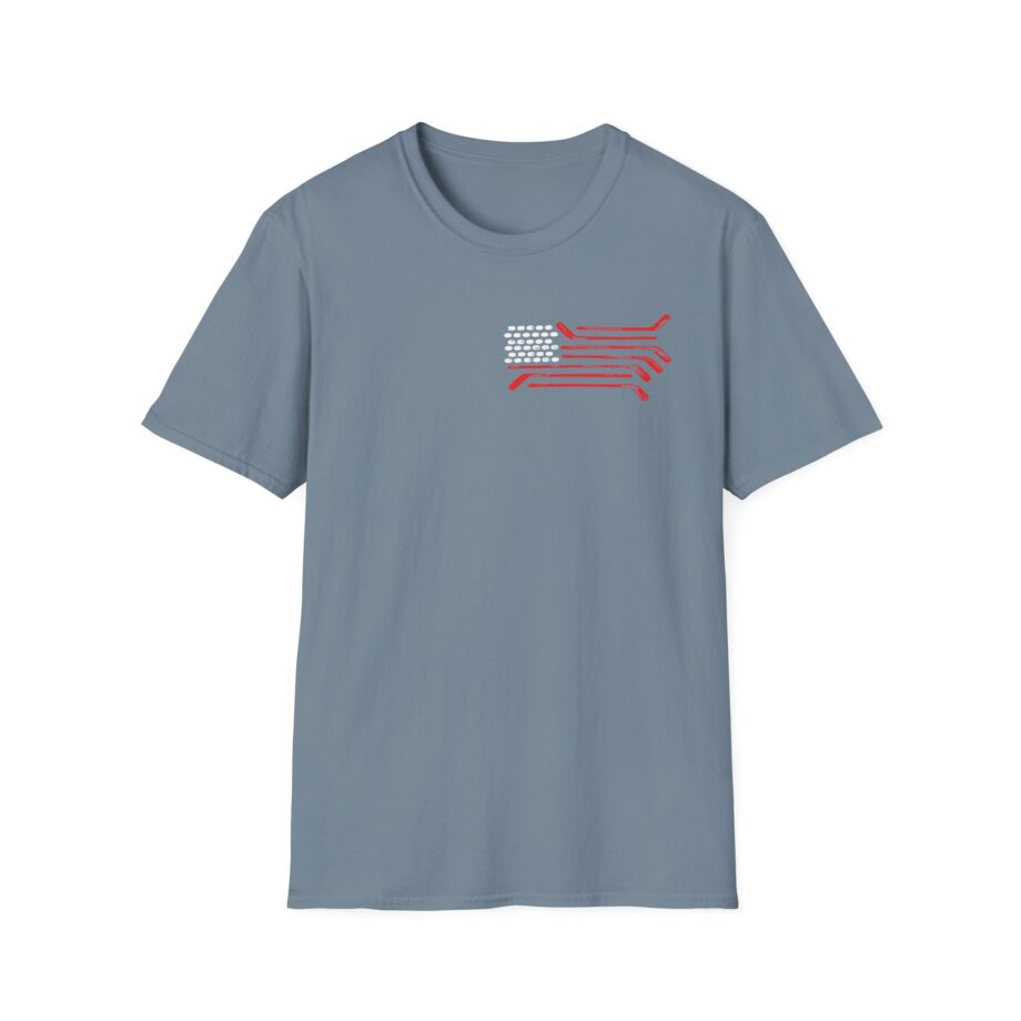 Spittin Chiclets Us Hockey Unisex Softstyle T-Shirt