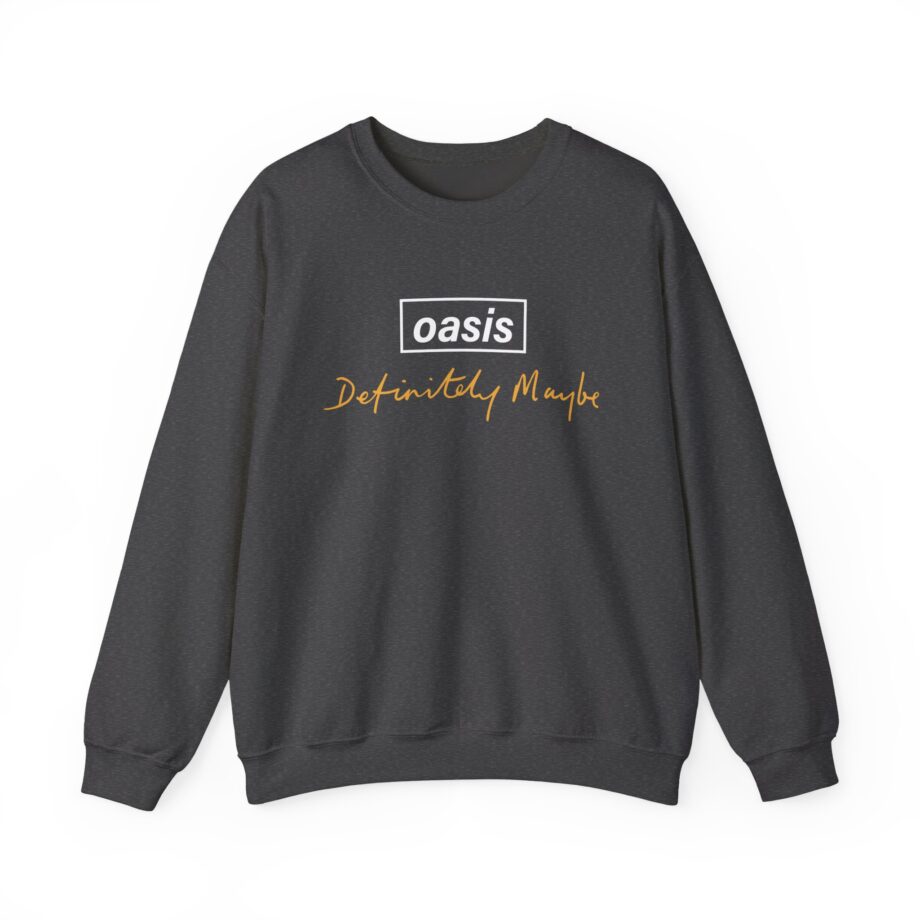 Oasis Definitely Maybe Tracklist Unisex Heavy Blend™ Crewneck Sweatshirt