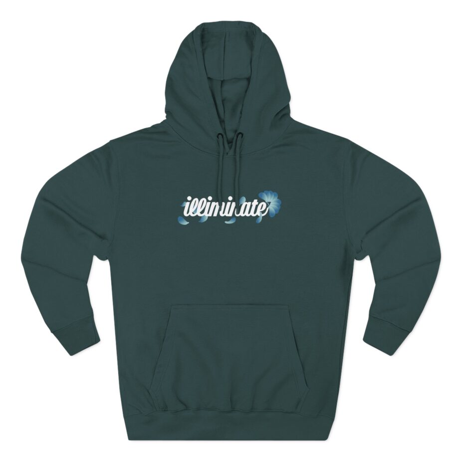 Illiminate cherry Three-Panel Fleece Hoodie