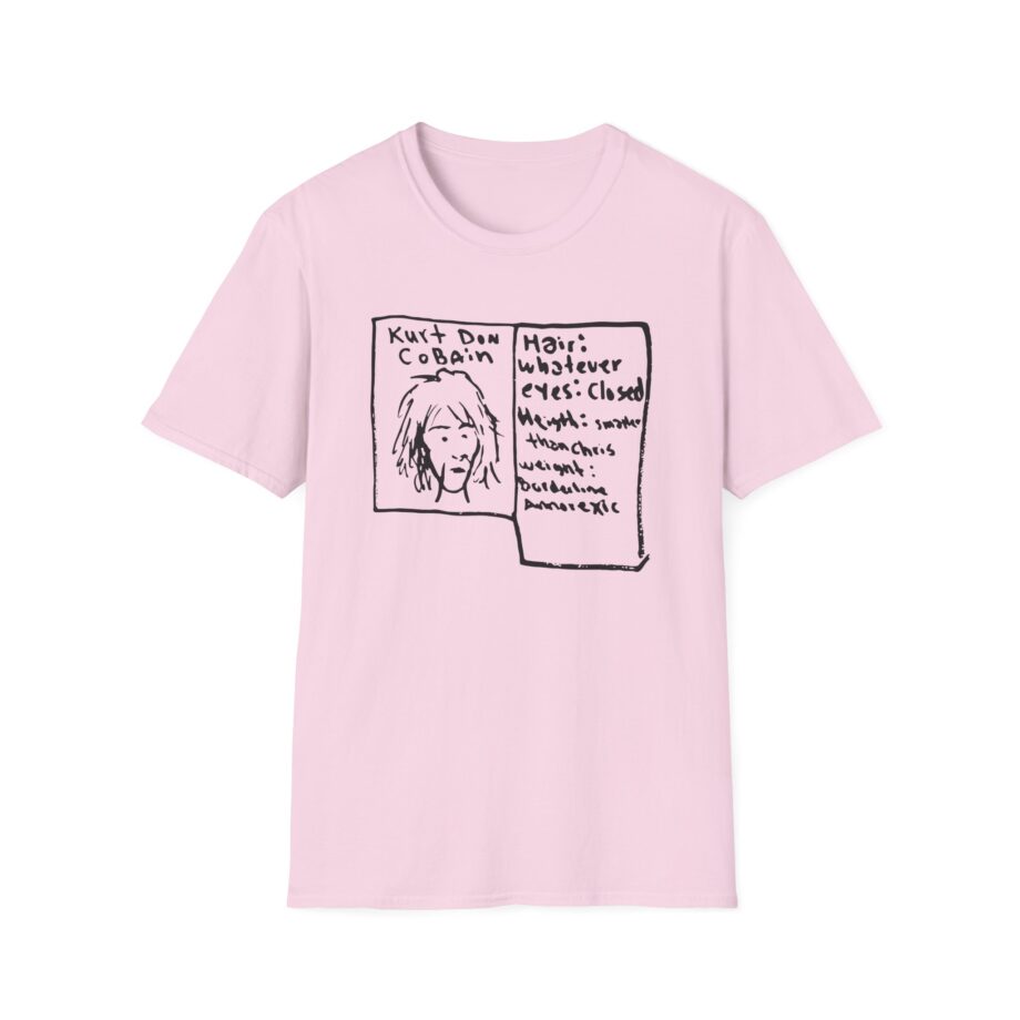 Kurt Cobain Kurt Don Profile Unisex Softstyle T-Shirt