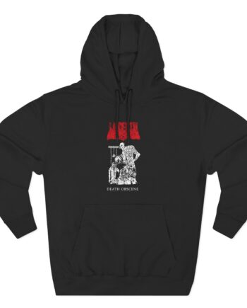 Undeath Death Obscene Three-Panel Fleece Hoodie
