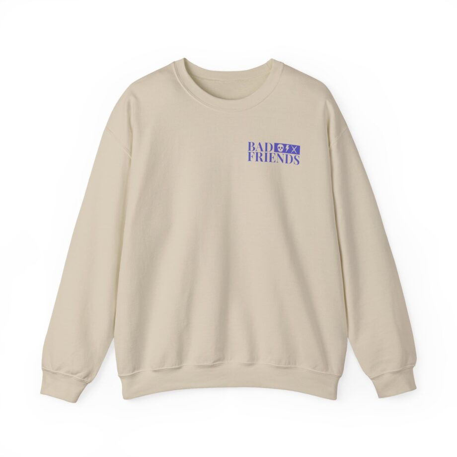 Bad Friends Rudy and Her Knives Lavender Unisex Heavy Blend™ Crewneck Sweatshirt